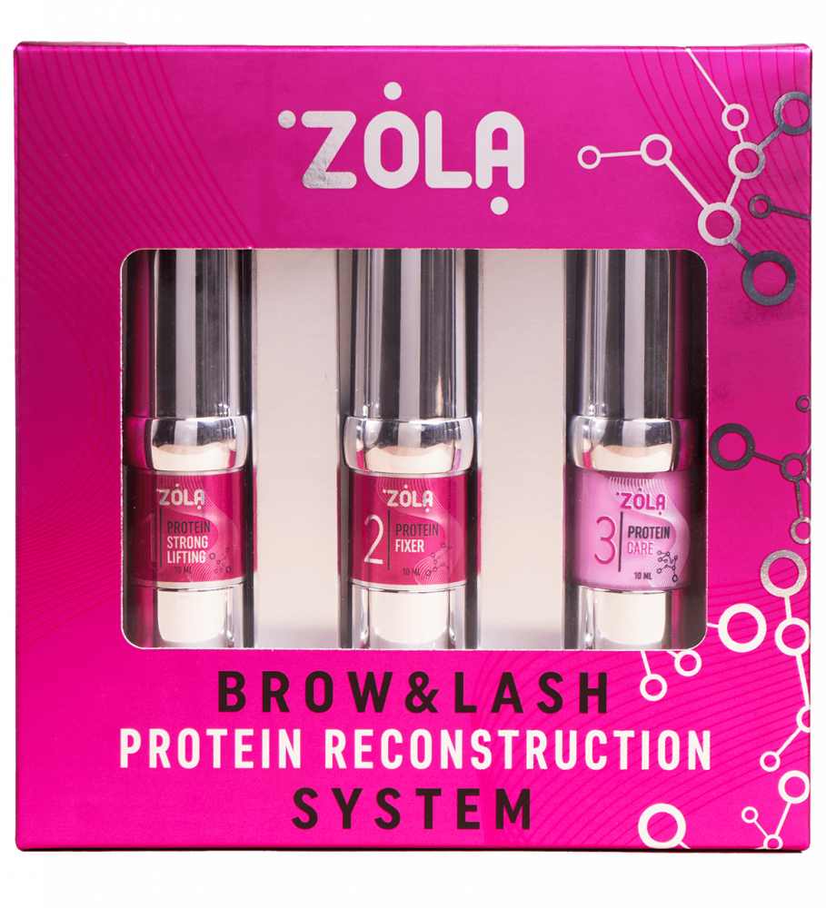 ZOLA Pink Набір для ламінування Brow&Lash Protein Reconstruction System